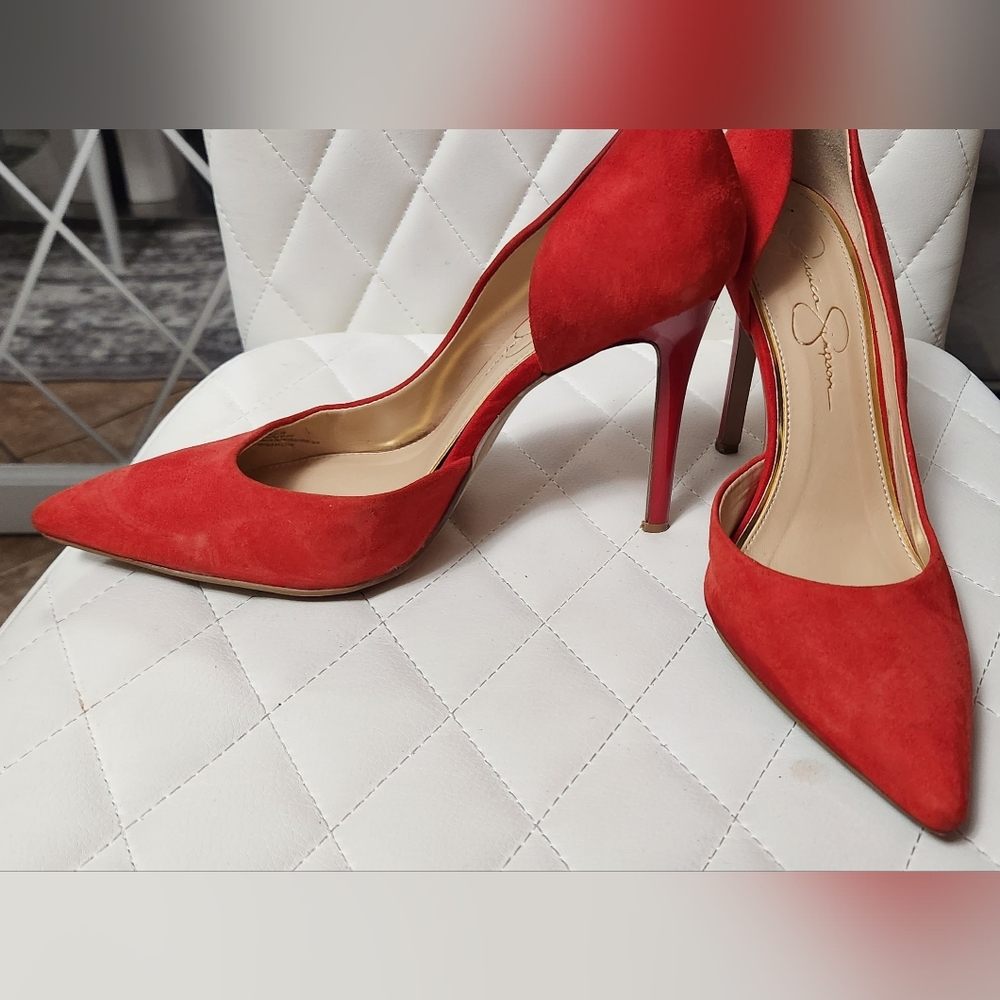 Jessica Simpson Heels in Red